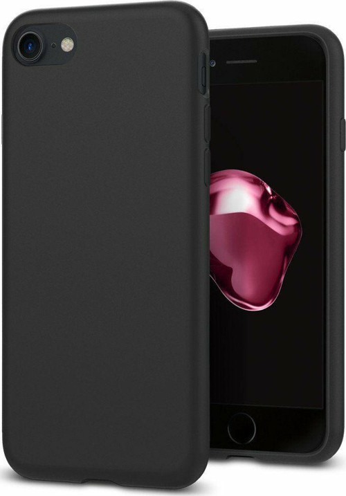 Apple iPhone 7 Kapak Mat Siyah Silikon Lux Kılıf