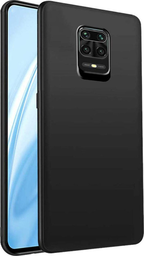 Xiaomi Redmi Note 9s Kapak Mat Siyah Silikon Lux Kılıf