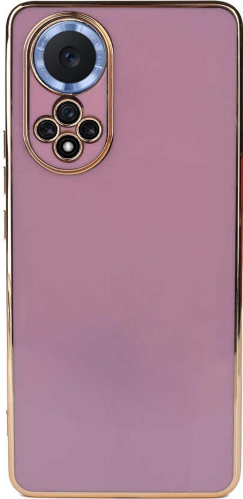 Huawei Nova 9 Kapak Kamera Korumalı Lazer Kesim Lüx Silikon Kılıf - Mor
