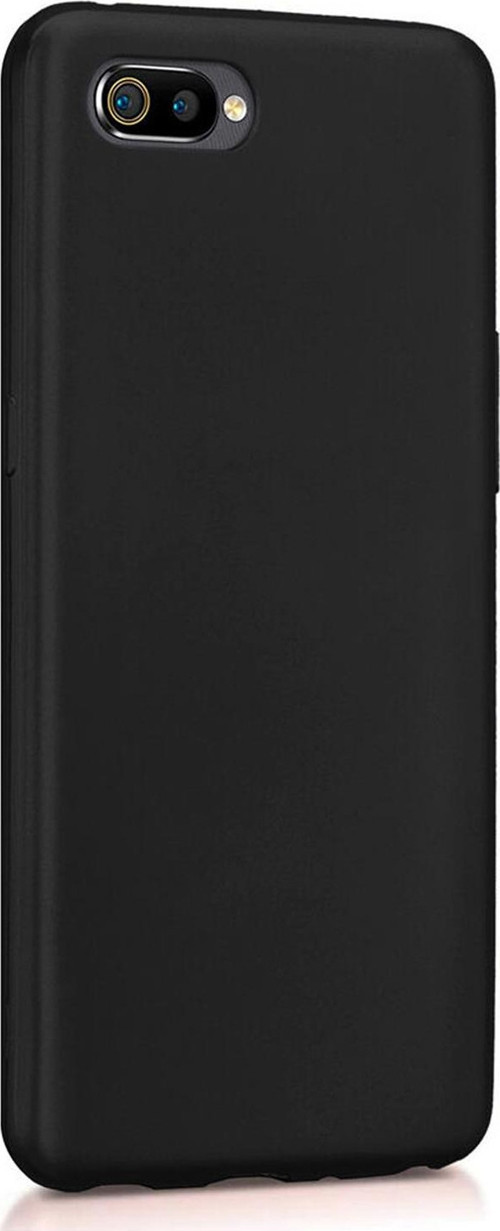 Realme C2 Kapak Mat Siyah Silikon Lux Kılıf