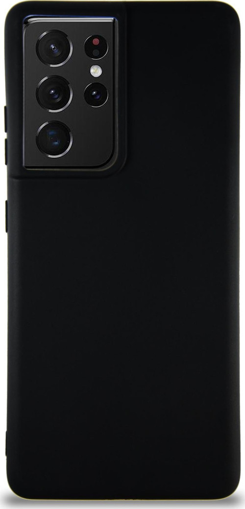 Samsung Galaxy S21 Ultra Kılıf Soft Premier Renkli Silikon Kapak - Siyah