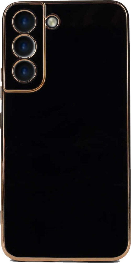 Samsung Galaxy S22 Kapak Kamera Korumalı Lazer Kesim Lüx Silikon Kılıf - Siyah