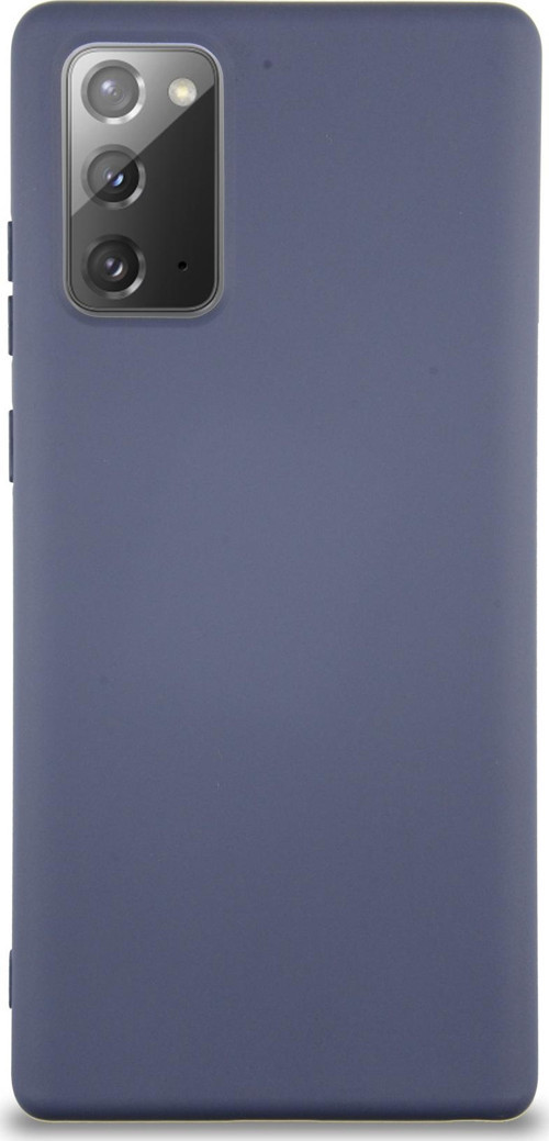 Samsung Galaxy Note 20 Kapak İçi Kadife Lansman Silikon Kılıf - Petrol Mavisi