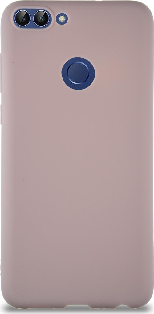 Huawei P Smart Kılıf Soft Premier Renkli Silikon Kapak - Pudra