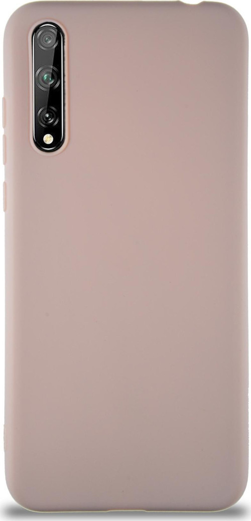 Huawei P Smart S Kılıf Soft Premier Renkli Silikon Kapak - Pudra