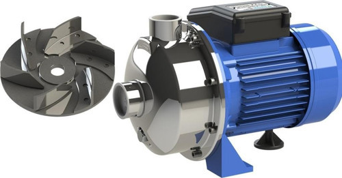 Sumak SMINOX/A-150/2XT AISI 316 Paslanmaz Santrifüj Pompa Açık Fan Trifaze (380V) 1.5HP