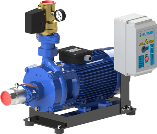 Sumak SMKTA 550/2 Emişli Çift Kademeli Hidrofor 8 Kat 45 Daire 380 Volt 5.5 Hp