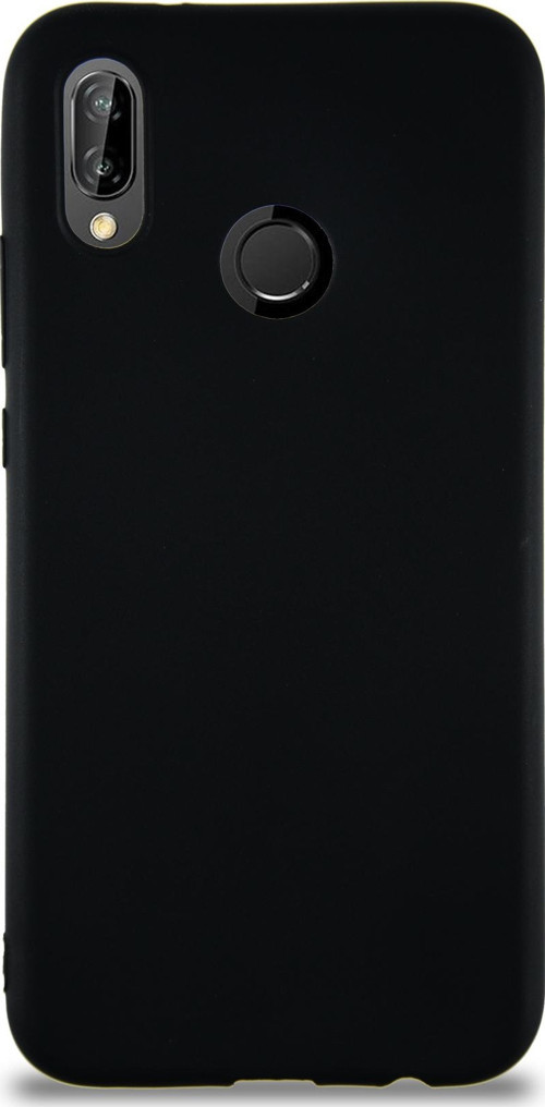 Huawei P20 Lite Kılıf Soft Premier Renkli Silikon Kapak - Siyah