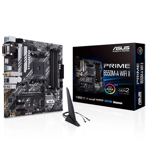 Prıme B550m-a Wıfı Iı, 4xddr4, 2x M.2, D-sub, Dvı, Hdmı, Wi-fi 6, Bluetooth V5.2, Am4 Soket Ana