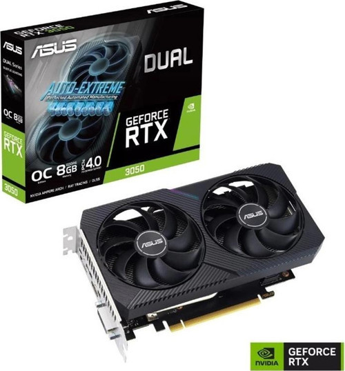 Geforce Dual-rtx3050-o8g V2 8gb Gddr6 128bıt 1xhdmı 3xdp 1xdvı Ekran Kartı