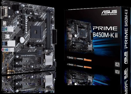 Prıme B450m-k Iı Ddr4 4400mhz 1xvga 1xhdmı 1xdvı 1xm.2 Usb 3.2 Matx Am4 (2. Ve 1.nesil