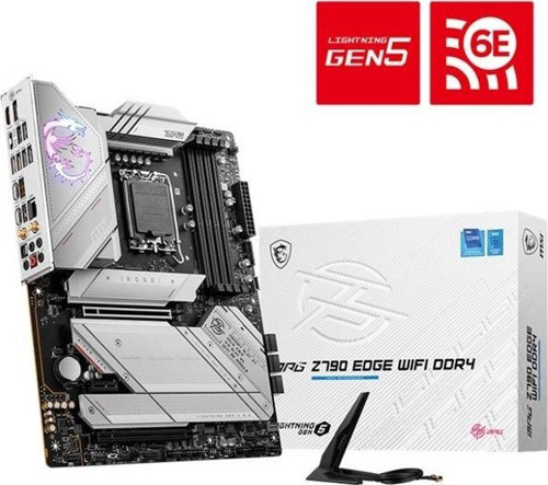 Z790 Edge Wıfı Ddr4 5333mhz 1xhdmı 1xdp 5xm.2 Usb 3.2 Atx 1700p (12. / 13. Ve 14. Nesil İşlemci