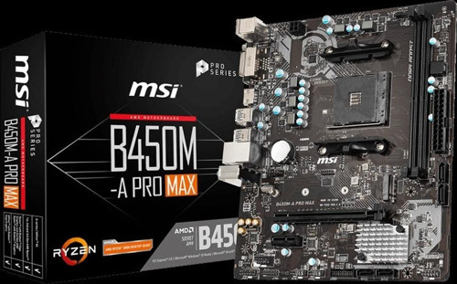 B450m-a Pro Max Ddr4 3466mhz 1xhdmı 1xdvı M.2 Matx Am4 (1.,2.,3. Nesil Amd Uyumlu)