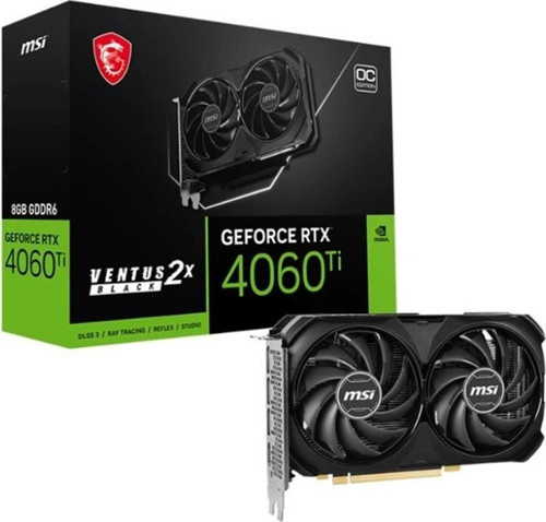 Geforce Rtx4060tı Ventus 2x Black 8g Oc 8gb Gddr6 128bıt 1xhdmı 3xdp Ekran Kartı