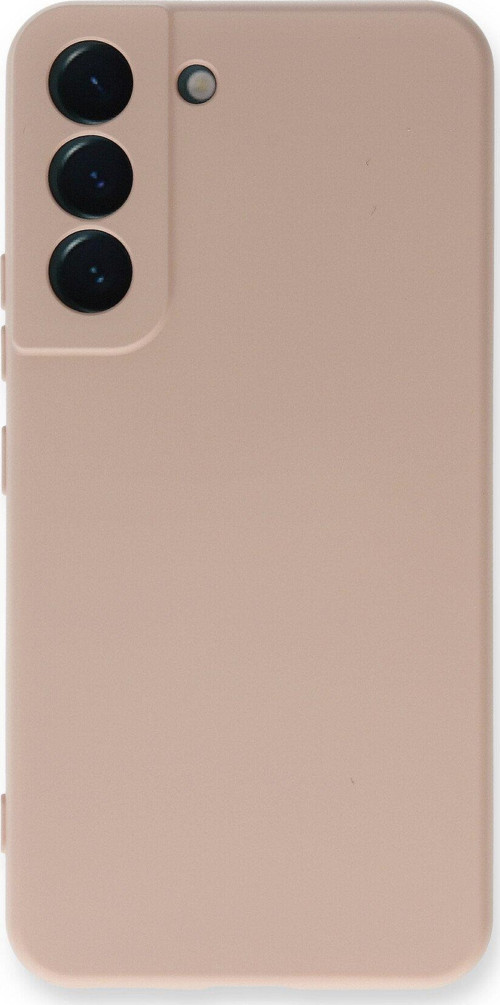 Samsung Galaxy S23 Plus Kapak İçi Kadife Kamera Korumalı Lansman Silikon Kılıf - Pudra