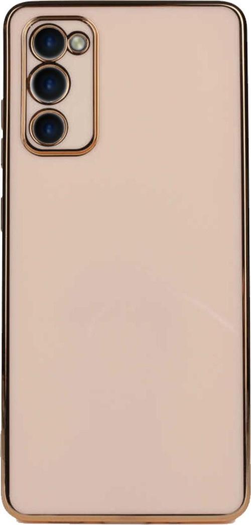 Samsung Galaxy S20 FE Kapak Kamera Korumalı Lazer Kesim Lüx Silikon Kılıf - Rose Gold