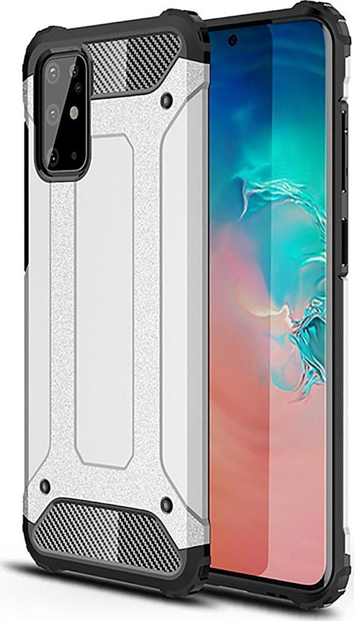 Samsung Galaxy S20 Plus Kapak Çift Katmanlı Zırh Tank Kılıf - Gri