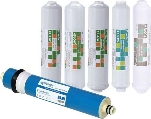 Aquames Su Arıtma Cihazları 12" Inline 6'Lı Filtre Seti Nsf Sertifikalı