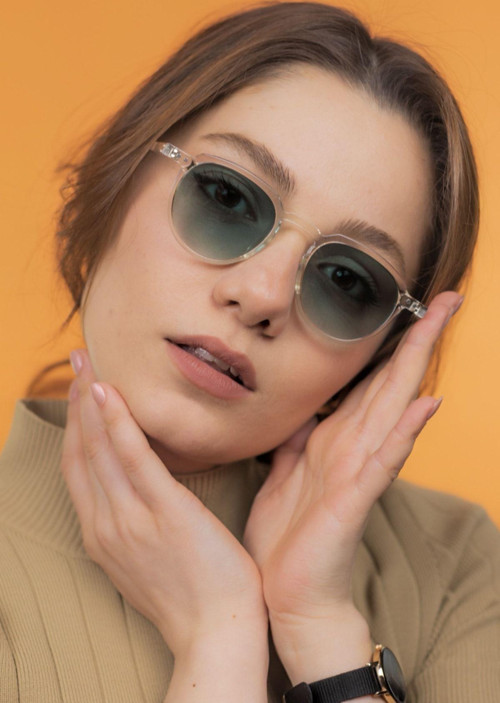 Kristal Degrade Yeşil Unisex Güneş Gözlüğü