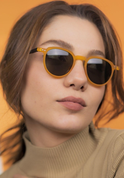 Lucia Mat Hardal Unisex Polarize Güneş Gözlüğü
