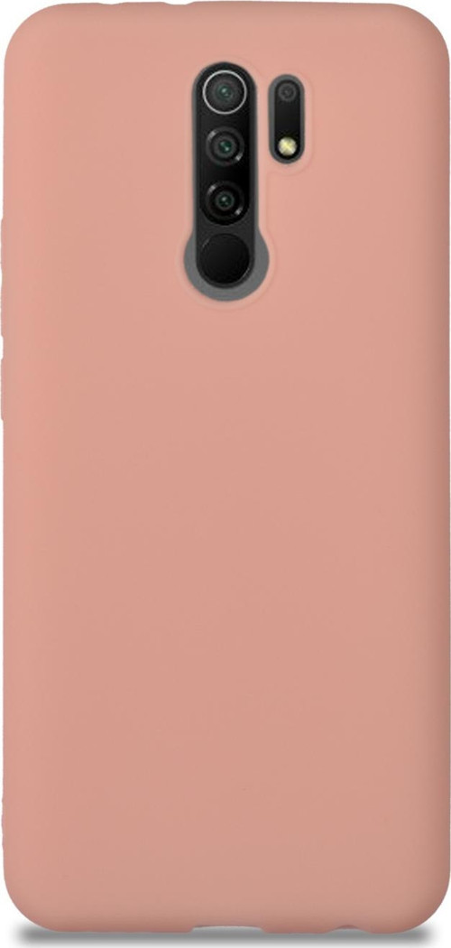 Xiaomi Redmi 9 Kılıf Kamera Korumalı Premier Silikon Kapak - Pudra