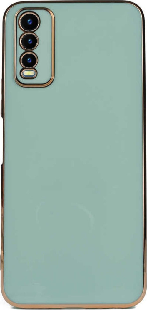 Vivo Y20S Kapak Kamera Korumalı Lazer Kesim Lüx Silikon Kılıf - Turkuaz