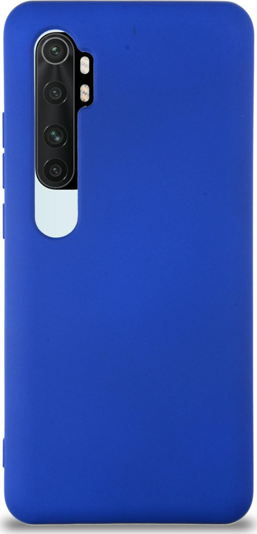 Xiaomi Mi Note 10 Lite Kapak İçi Kadife Lansman Silikon Kılıf - Lacivert