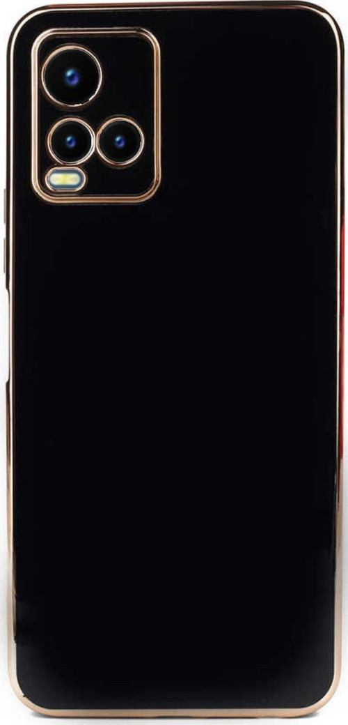 Vivo Y21S Kapak Kamera Korumalı Lazer Kesim Lüx Silikon Kılıf - Siyah