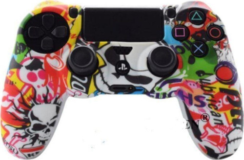 Kırmızı Yeşil Desenli Playstation 4 Ps4 Uyumlu Kol Kılıfı - Dualshock 4 Kılıf