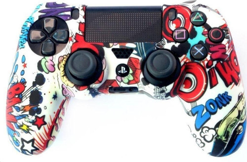 Playstation 4 Desenli Kol Koruyucu Silikon Kılıf 10P4