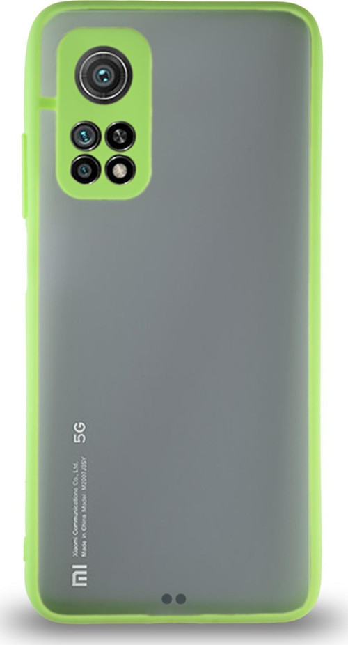 Xiaomi Redmi Mi 10T Kılıf Kamera Korumalı Ultra İnce Kapak - Açık Yeşil