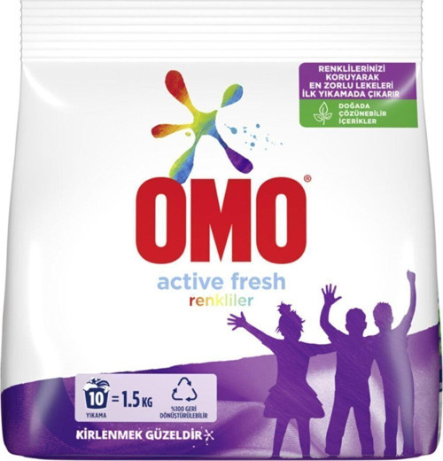 Omo Aktive Sık Yıkama Toz Çamaşır Deterjanı 1.5 Kg
