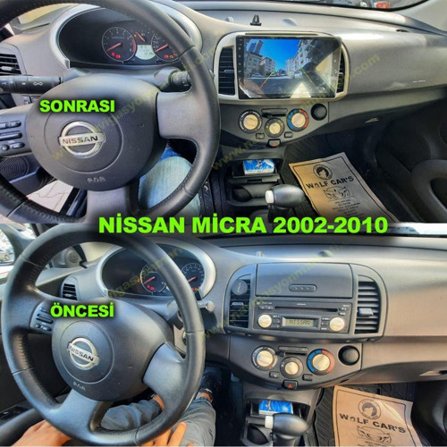 Nissan Micra 2002-2010 Uyumlu 9 İnç 2-32 GB Multimedya