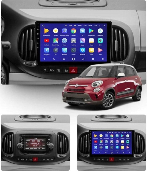 Fiat 500L 2013-2017 Uyumlu Siyah 9 İnç 2-32 Gb Multimedya