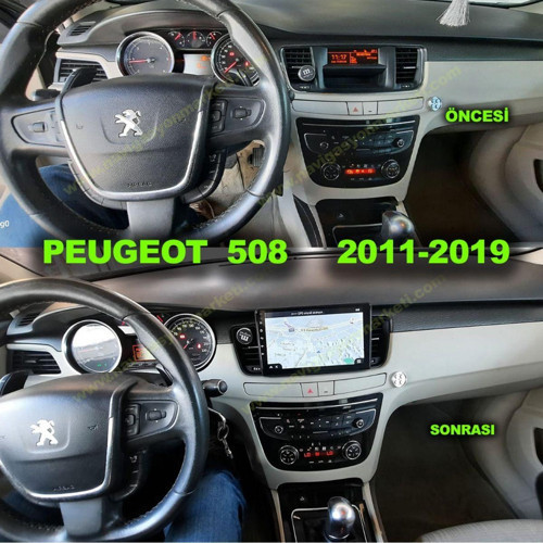 Peugeot 508 2011-2019 Uyumlu 9 İnç 2-32 Gb Multimedya Kamera