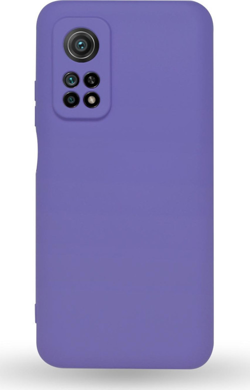 Xiaomi Mİ 10T Kapak Kamera Korumalı Içi Kadife Lansman Silikon Kılıf - Mor