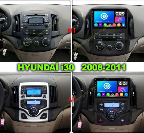 Hyundai İ30 2008-2011 Manuel Klima Uyumlu 9 İnç 2-32 Gb Multimedya