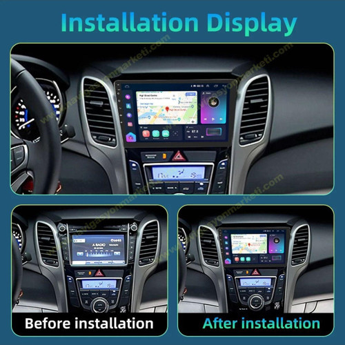 Hyundai İ30 2012-2015 Uyumlu 9 İnç 2-32 Gb Multimedya