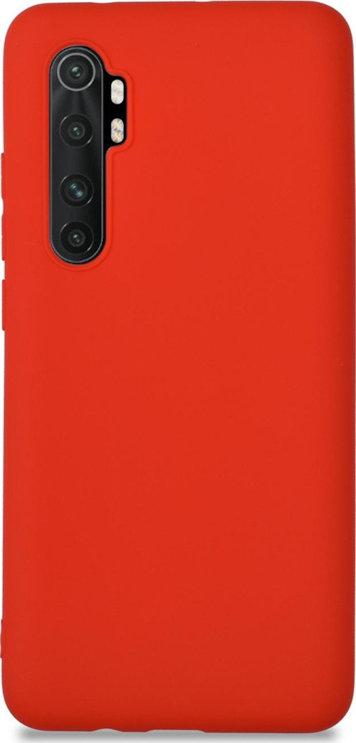Xiaomi Redmi Note 10 Lite Kılıf Kamera Korumalı Premier Silikon Kapak - Kırmızı