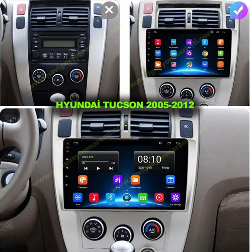 Hyundai Tucson 2005-2012 Uyumlu 10 İnç 2-32 Gb Multimedya
