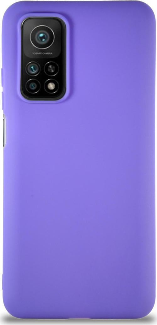 Xiaomi Mi 10T Kılıf Soft Premier Renkli Silikon Kapak - Mor
