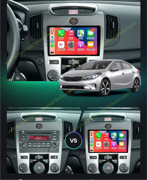 Kia Cerato 2009-2012 Arası Dijital Klima Uyumlu 9 İnç 2-32 Gb Multimedya Kamerauyumlu