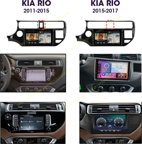 Kia Rio 2011-2015 4Lü Yeri Boş Model Uyumlu 9 İnç 2-32 Gb Multimedya