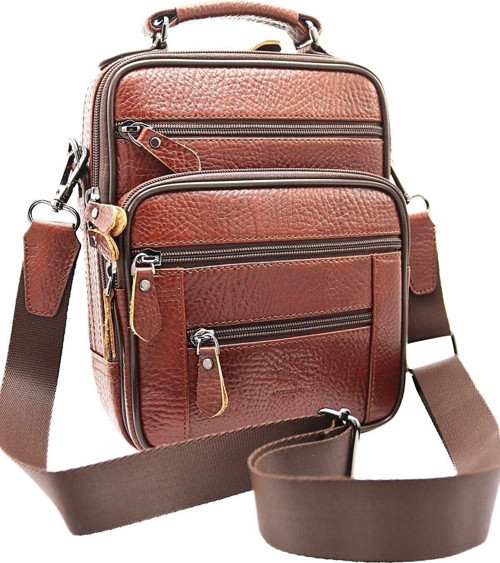 Hakiki Sığır Derisi Çelik Kasalı 24X18 Cm Kızıl Taba Rengi Büyük Boy El Ve Omuz Çantası