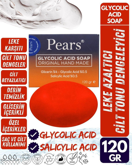 Gliserinli Glikolik Asit Sabunu 120 Gr - Glycolic Acid Soap With Glycerine 120 Gr