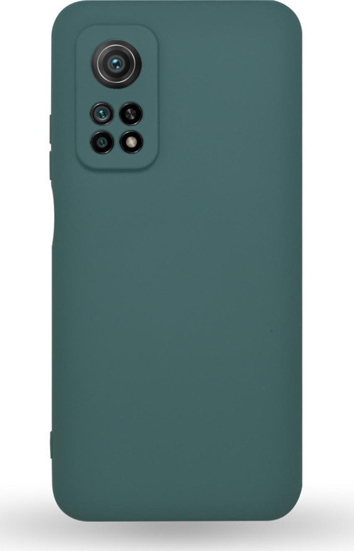 Xiaomi Mİ 10T Pro Kapak Kamera Korumalı Içi Kadife Lansman Silikon Kılıf - Yeşil