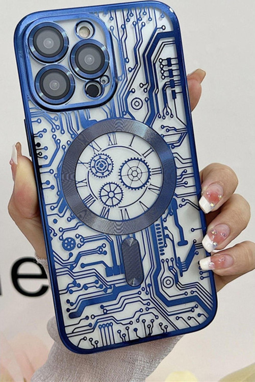 İphone 13 Pro Max Kamera Lensli Analog Desenli Magsafe Uyumlu Darbe Emici Kapak