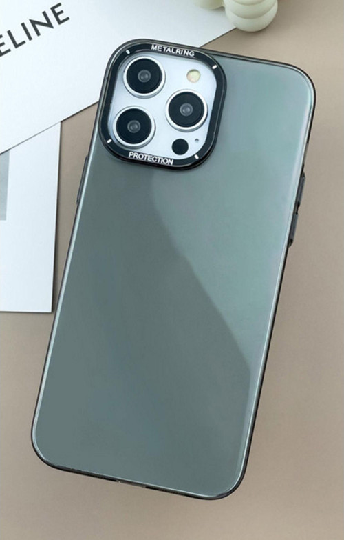 İphone 13 Pro Uyumlu Kamera Çıkıntılı Renkli Parlak Mika Sararmayan Kılıf Koruycu Kapak