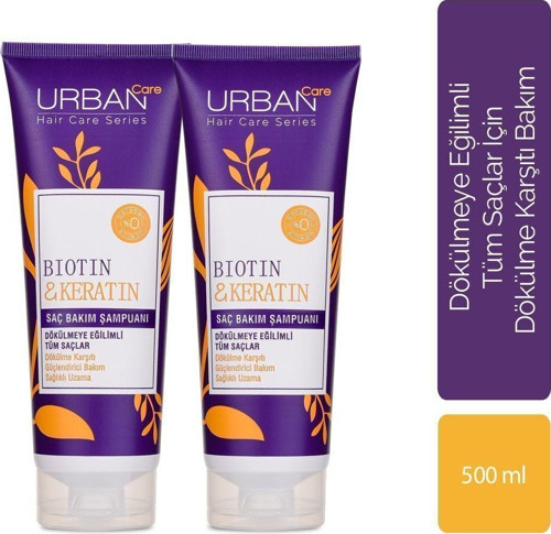 Biotin & Keratin Saç Bakım Şampuanı 2'Li Avantajlı Paket