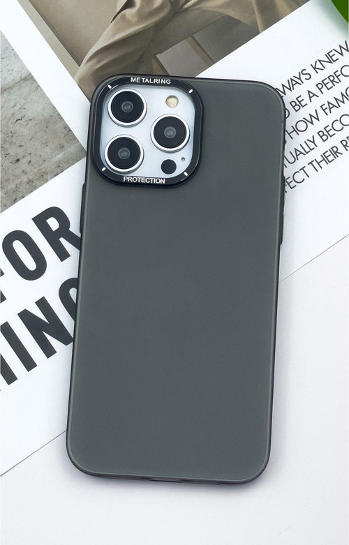 İphone 13 Pro Uyumlu Kamera Çıkıntılı Mat Leke Tutmaz Parmak Izi Bırakmaz Slim Kılıf Koruycu Kapak